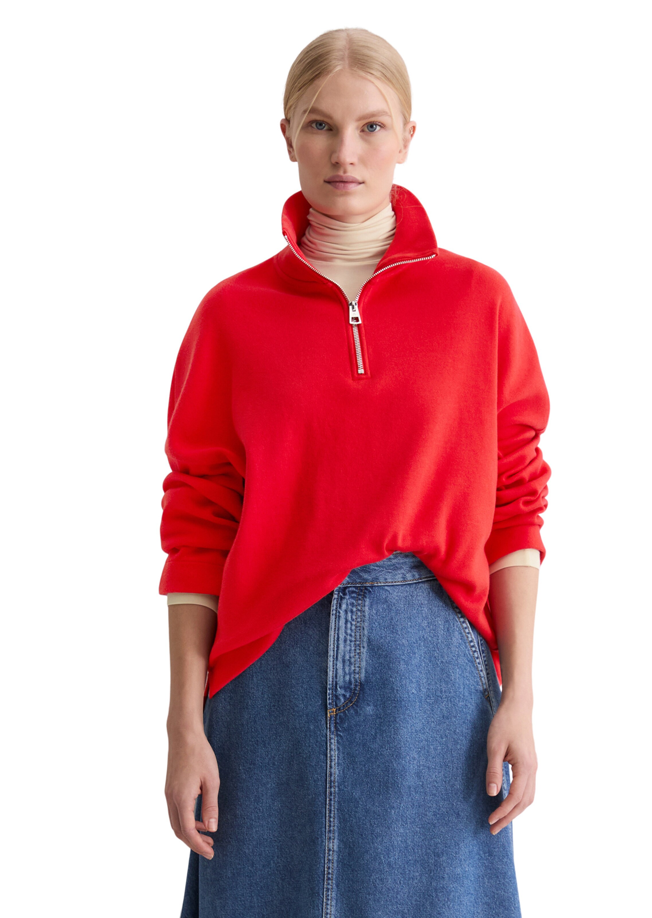 Marc O'Polo Sweatshirt in Red: front