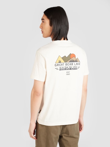 NAPAPIJRI - Camiseta 'S-TAHI' en blanco