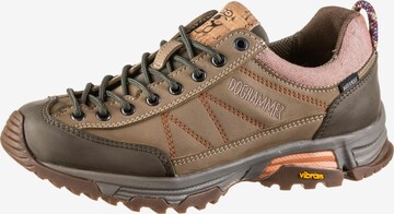 Doghammer Athletic Lace-Up Shoes in Brown: front