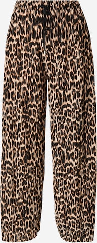 Hailys - Perna larga Calças 'Fa44biola' em branco: frente