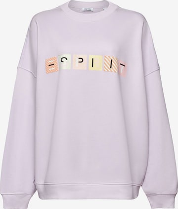 Sweat-shirt ESPRIT en violet : devant