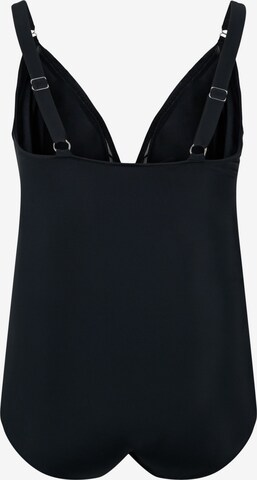 Devoted by Zizzi T-shirt Swimsuit in Black