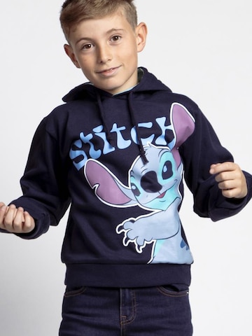 Pull-over 'Stitch Hoodie Boys – Blue – Long Sleeve – Disney Sweatshirt' DISNEY en bleu