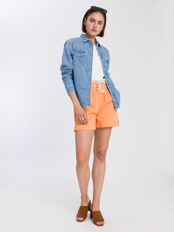 Cross Jeans Regular Hose ' B 598 ' in Orange