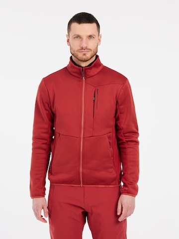 PROTEST Fleecejacke 'PRTFRAPTON'‌‌‌‌‌‌‌‌‌‌ in Rot