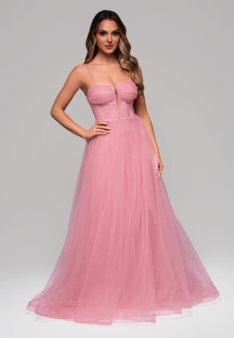 Ombre Evening dress in Pink: front