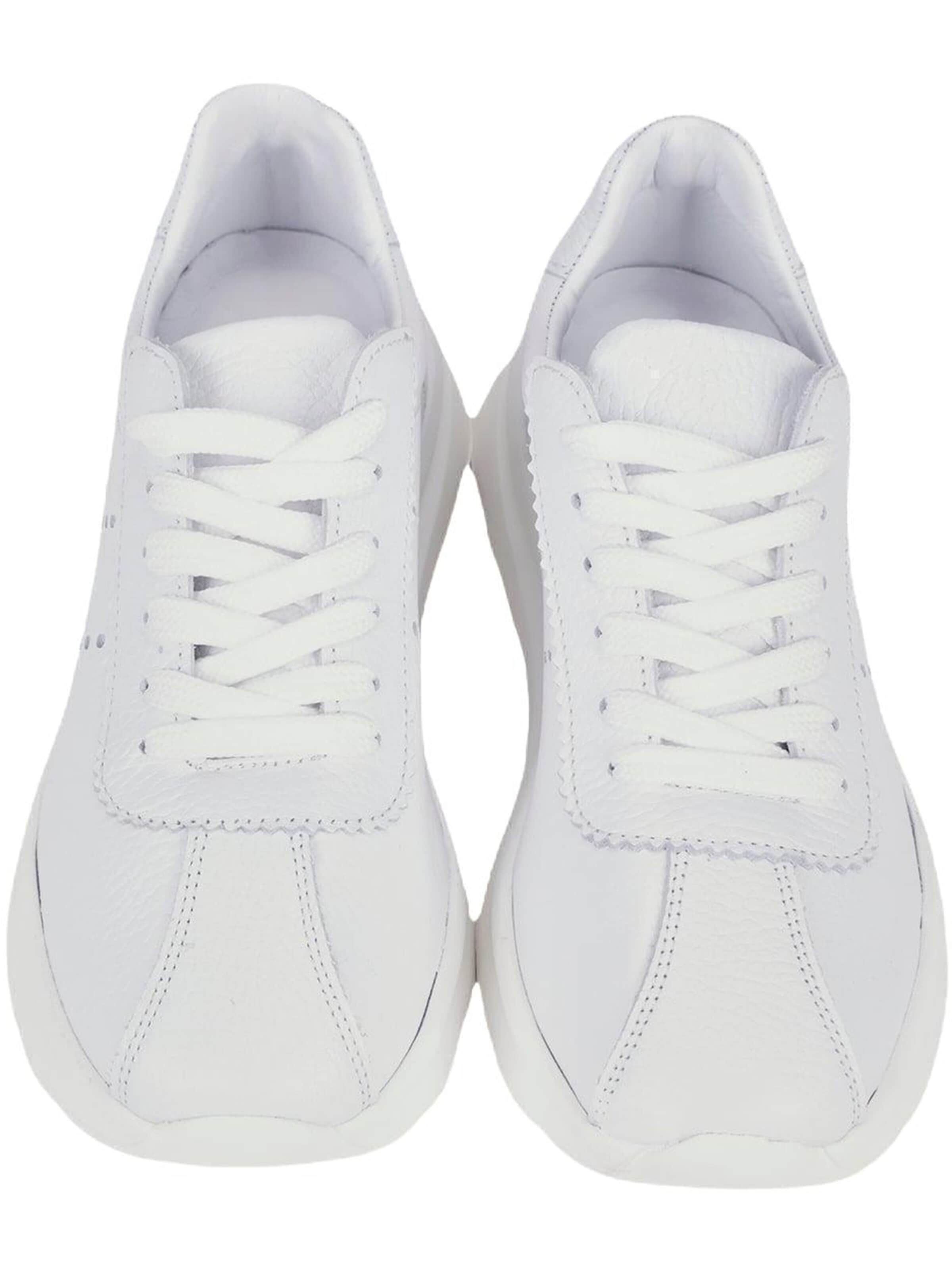 Desa - Zapatillas deportivas bajas 'DESA Damen-Plateau-Sneaker aus Leder' en blanco