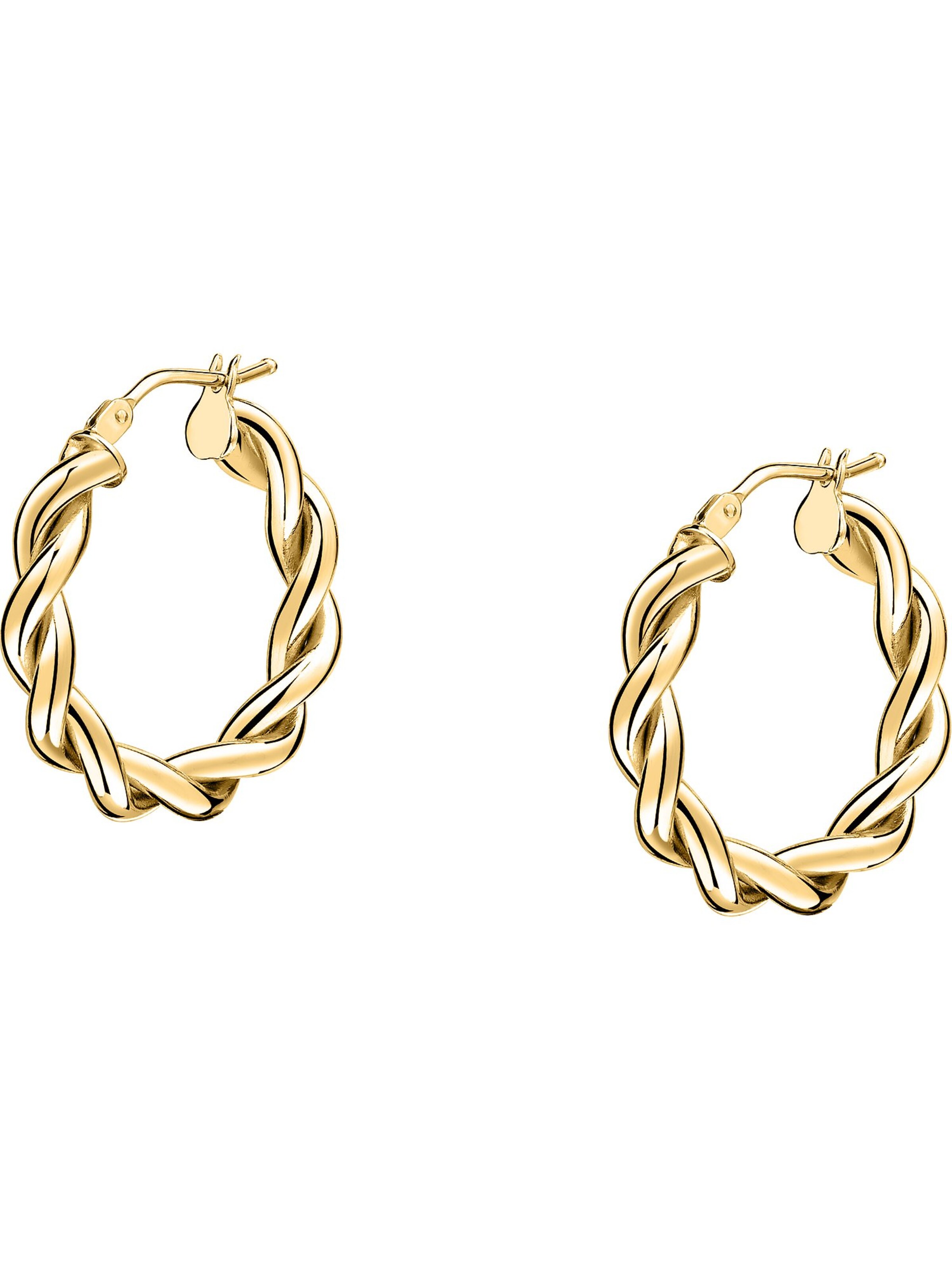 CHRIST Earrings in Yellow: front