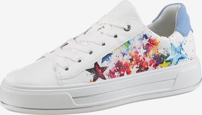 ARA Sneaker in himmelblau / gelb / blutrot / weiß, Produktansicht