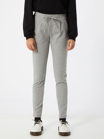 ICHI Tapered Trousers 'Kate' in Grey: front