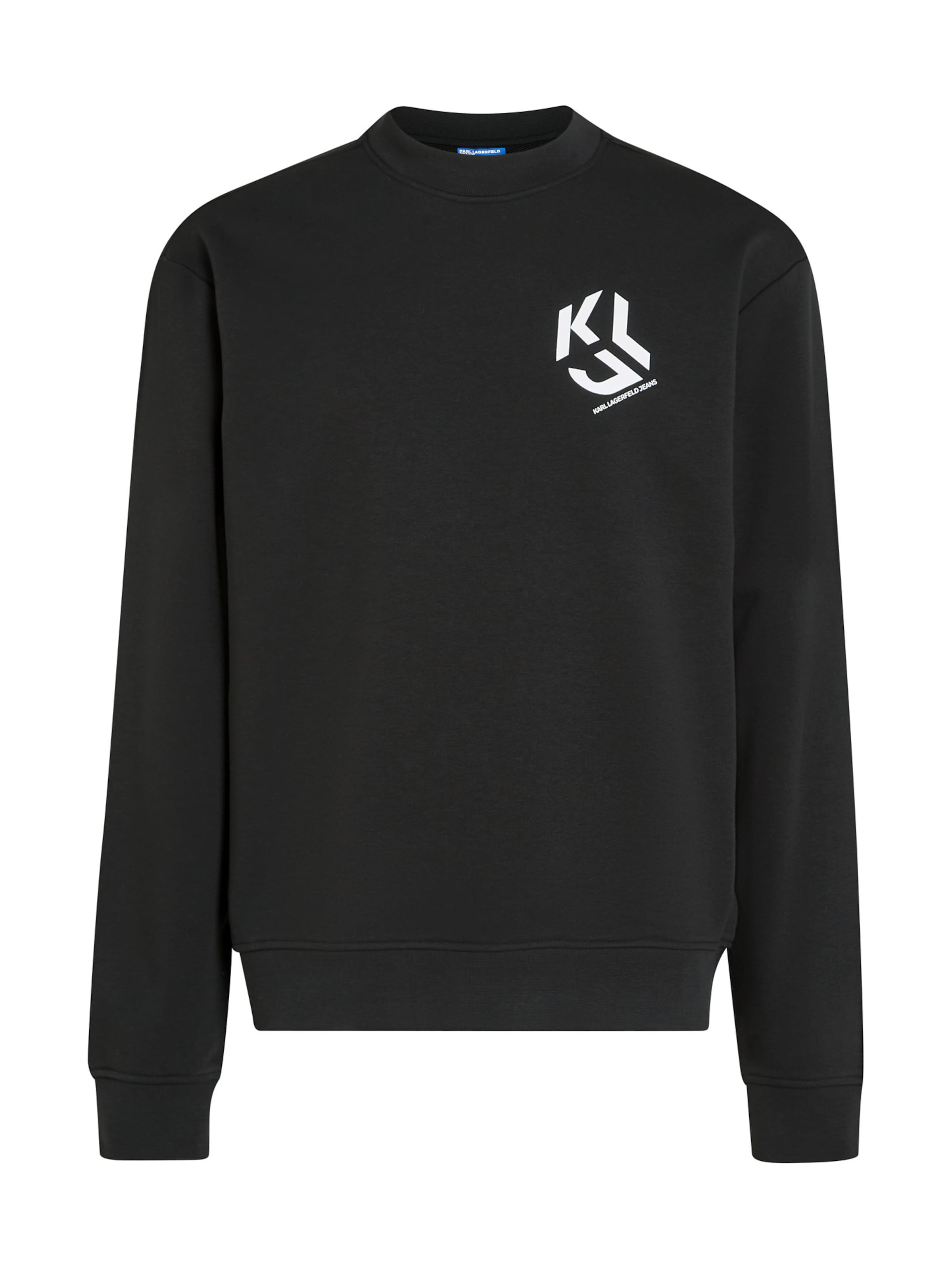 KARL LAGERFELD JEANS Bluzka sportowa 'Monogram' w kolorze czarny: przód