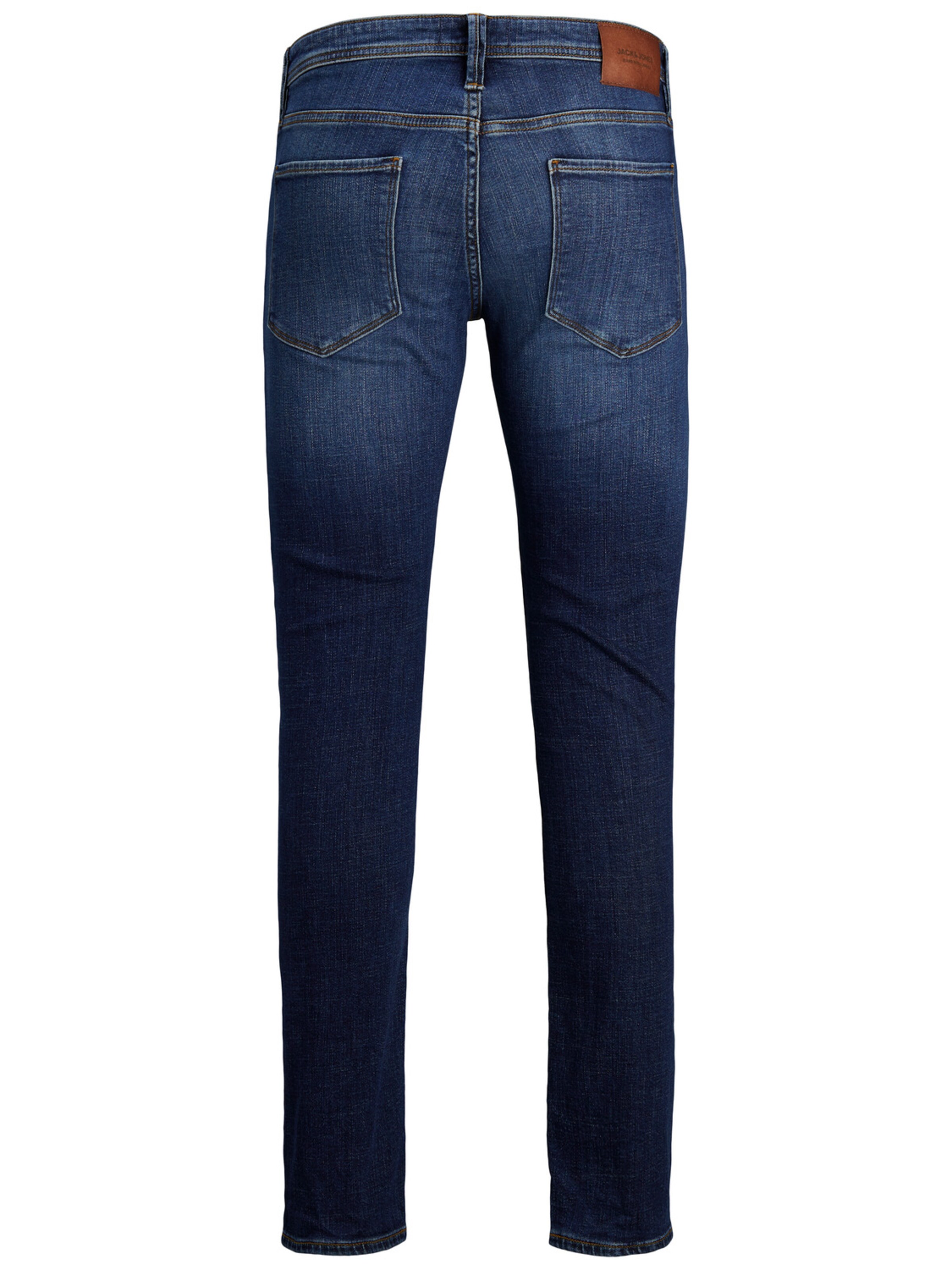 JACK & JONES Skinny Kavbojke 'Glenn Felix 566' | modra barva