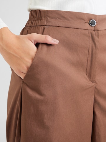 MAC Wide leg Παντελόνι 'CAROLINE' σε καφέ