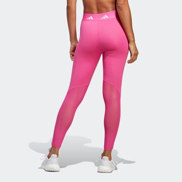 ADIDAS PERFORMANCE Skinny Sporthose 'Techfit 3-Stripes' in Pink