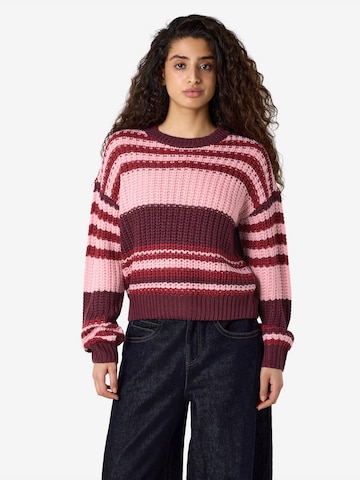 Noisy may Pullover 'NMCHARLIE' in Lila: Vorderseite