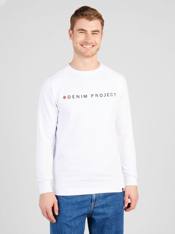 Denim Project Regular fit Sweatshirt in Wit: voorkant