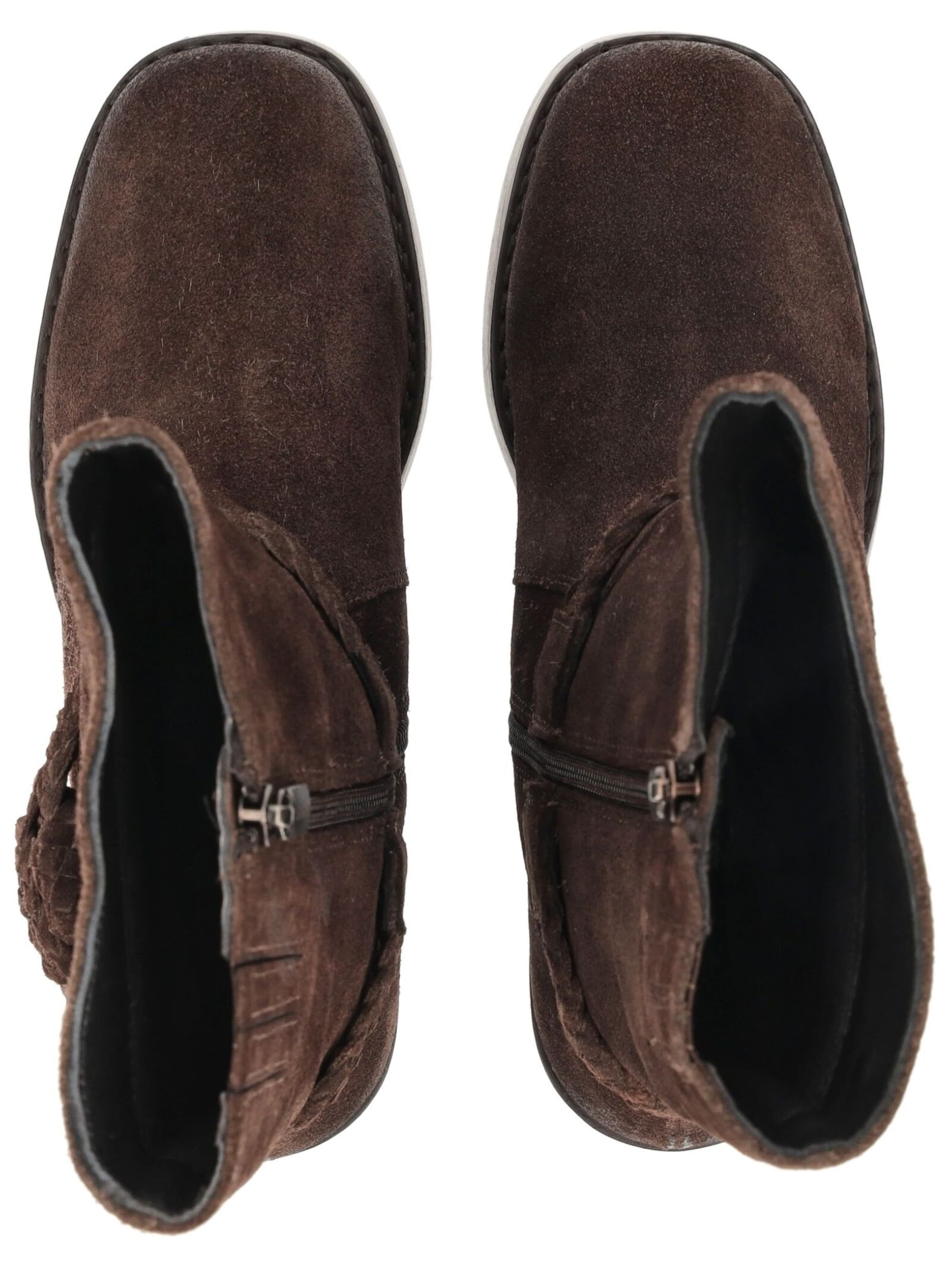 Bottines LAZAMANI en marron : au dessus