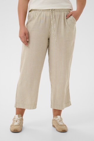 KAFFE CURVE Loosefit Broek 'Mille' in Beige: voorkant