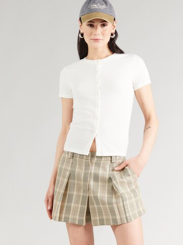 GAP Gebreid vest in Wit: voorkant