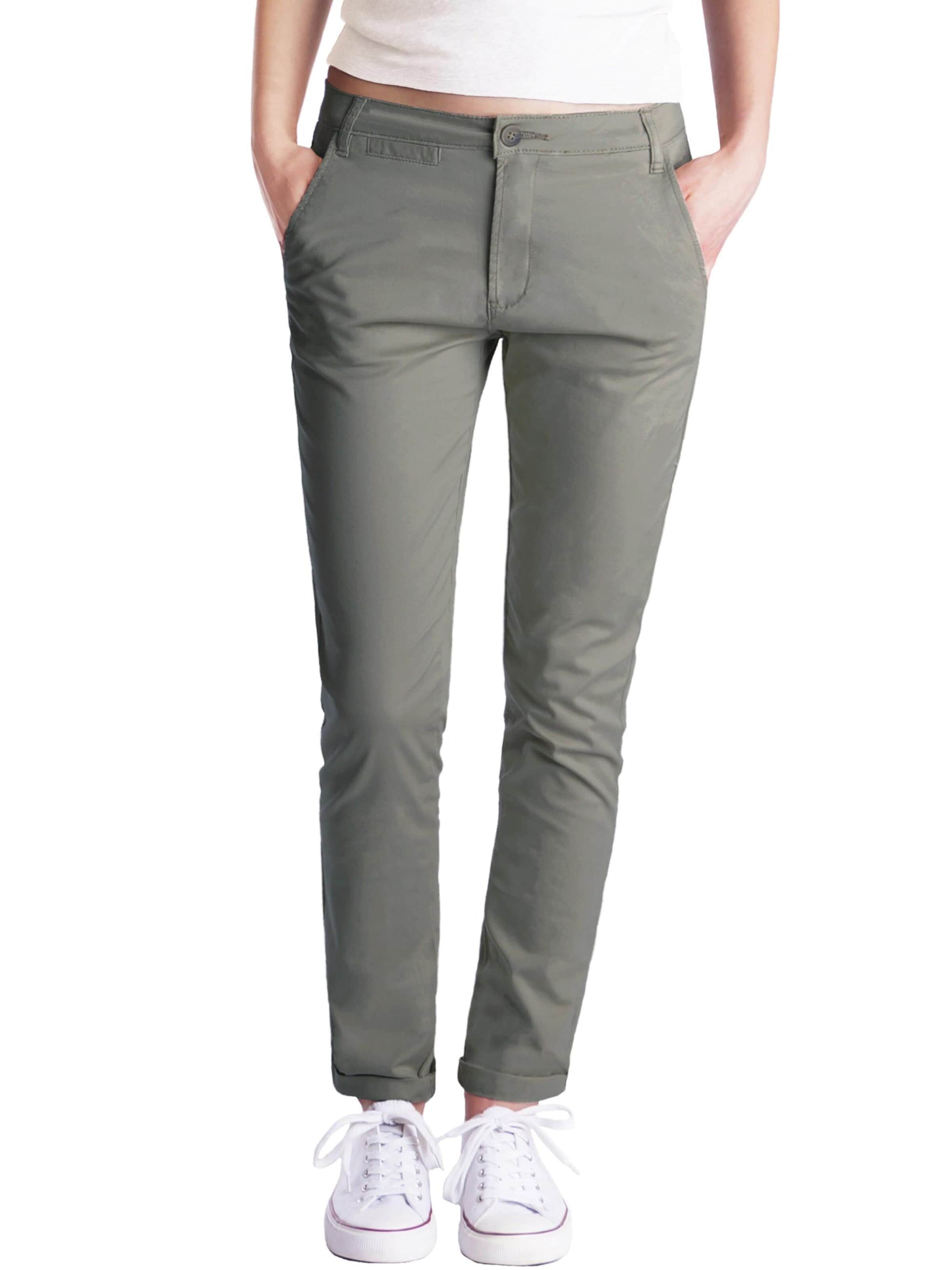 Fraternel - Slimfit Pantalón chino 'Chinos H100' en verde: frente