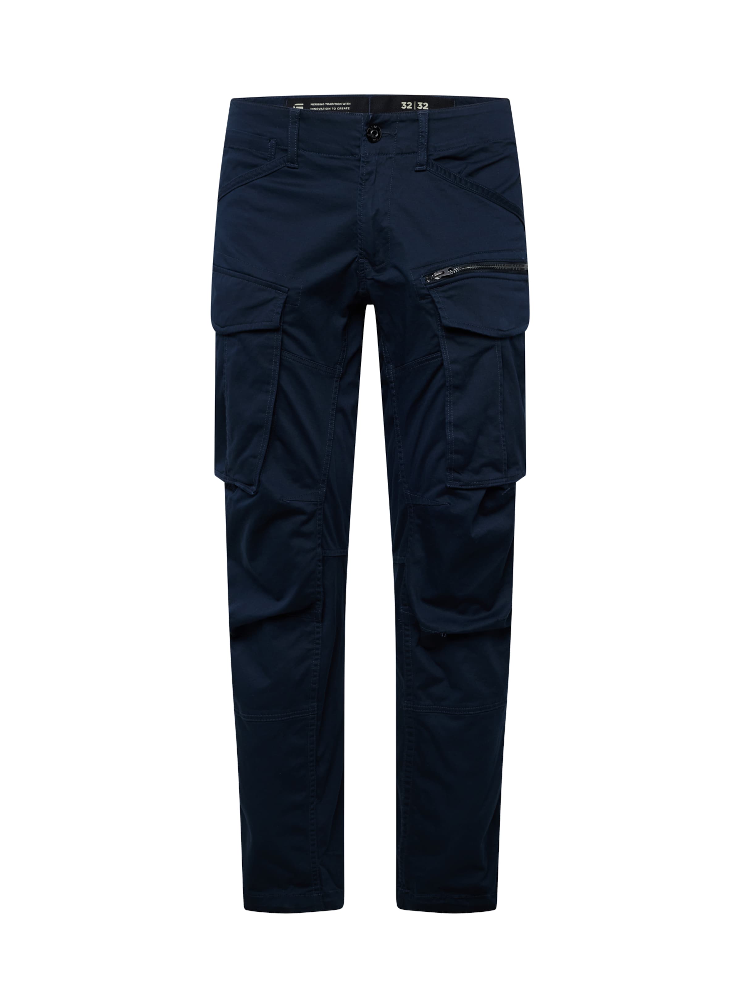 G-STAR Klapptaskutega püksid, värv sinine: eest vaates