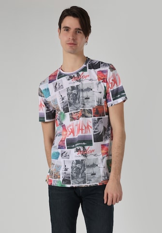 T-Shirt Colin's en blanc : devant