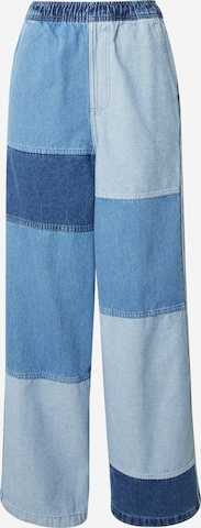 ADIDAS ORIGINALS Wide Leg Jeans 'KSENIA SCHNAIDER' in Blau: predná strana