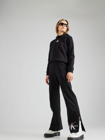 Calvin Klein Jeans regular Μπλούζα φούτερ σε μαύρο