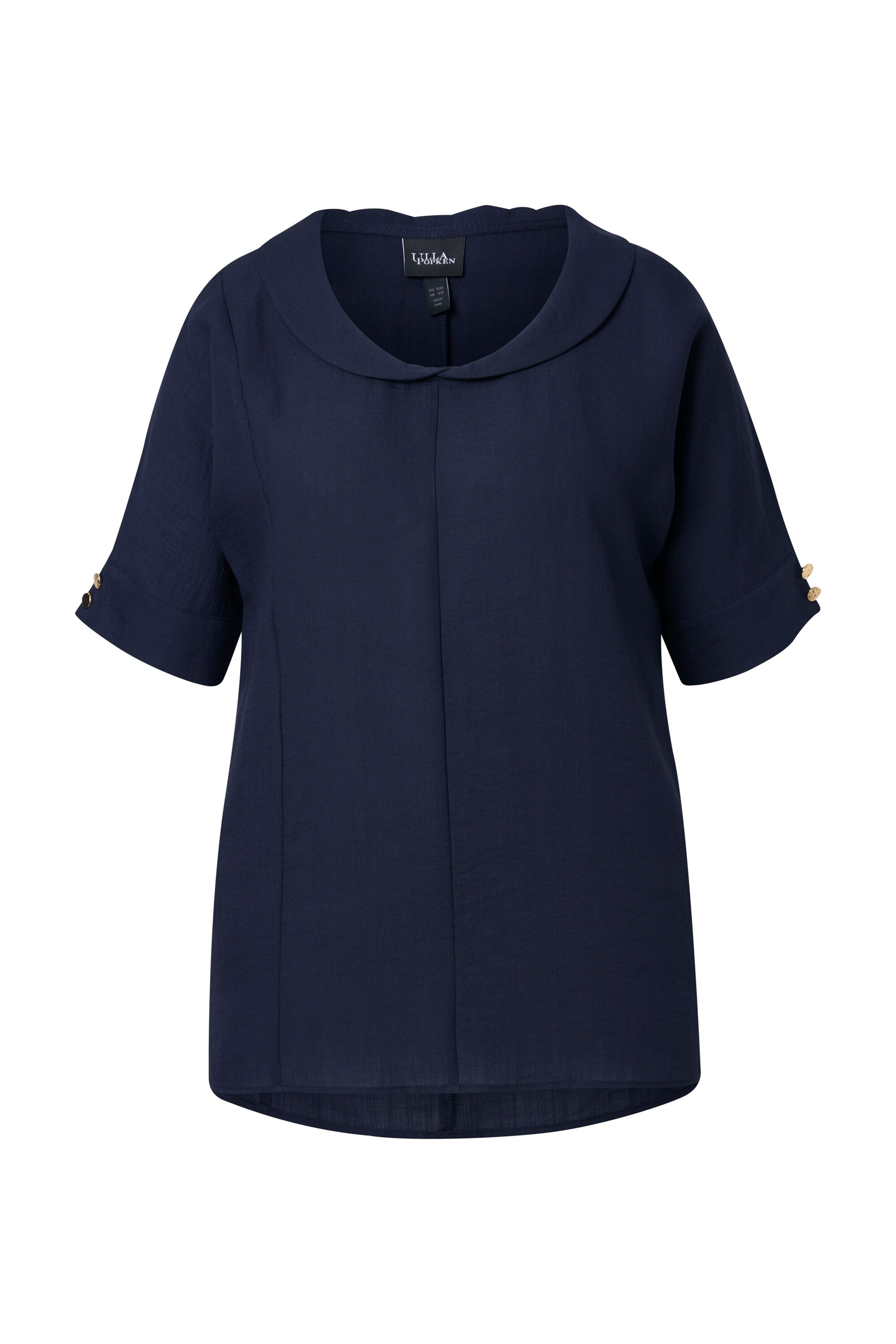 Ulla Popken Blouse in Blauw: voorkant