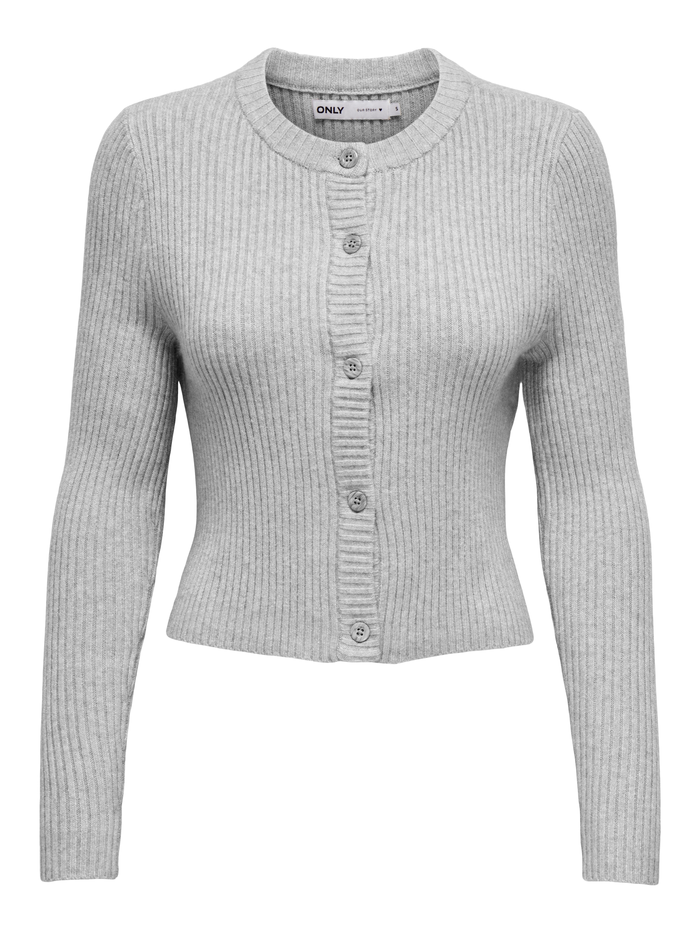 ONLY Knit Cardigan 'ONLKatia' in Grey: front