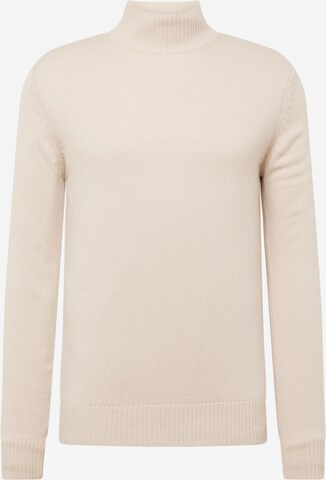 SELECTED HOMME - Pullover 'NEW COBAN' em bege: frente