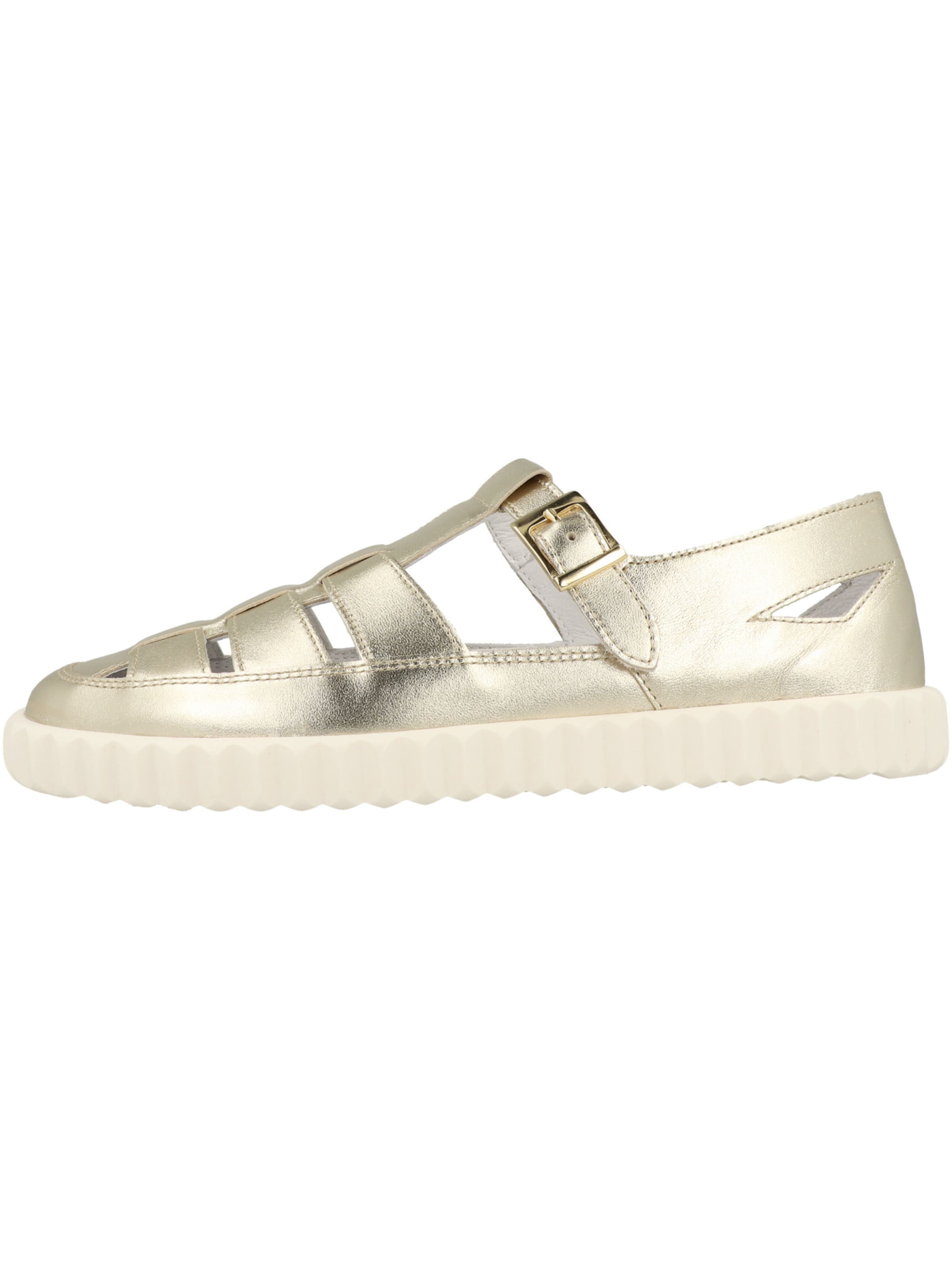 Voile blanche Strap sandal 'Spidy' in Gold