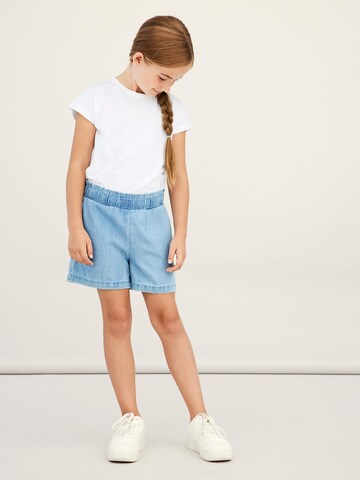 NAME IT Regular Shorts 'Becky' in Blau