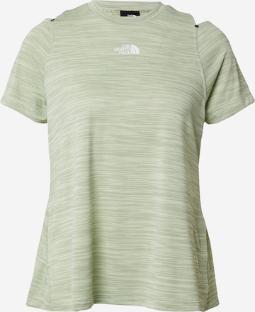 THE NORTH FACE Funkcionalna majica | zelena barva: sprednja stran