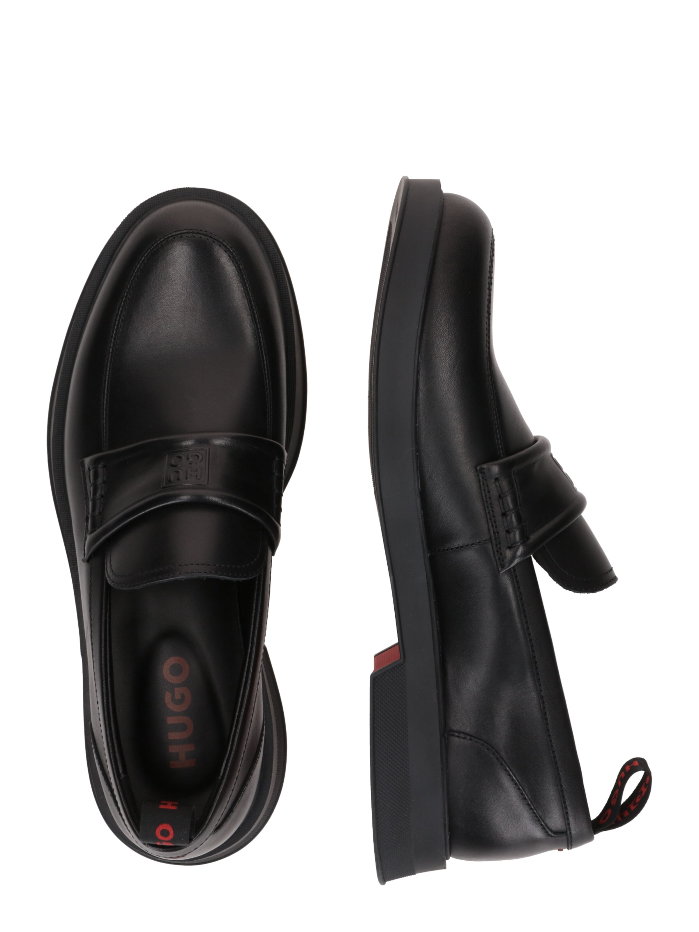 HUGO Παντοφλέ 'Lenner' σε μαύρο
