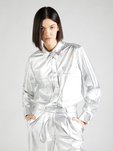 IRO Blouse in Silver: front