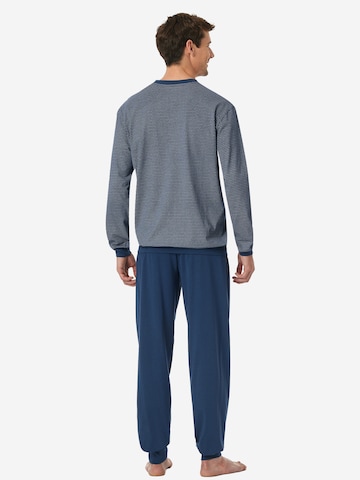SCHIESSER Pyjama lang 'Comfort Essentials' in Blau