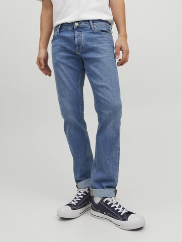 JACK & JONES Szabványos Farmer 'GLENN' - kék: elől