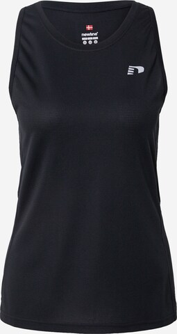 Newline Sports Top in Black: front