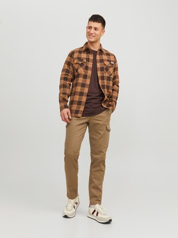 JACK & JONES Regular Cargobroek 'OLLIE BOWIE' in Beige