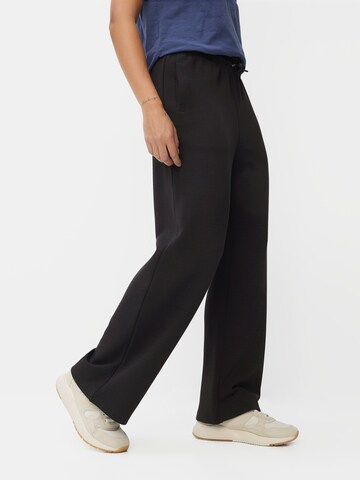 CAMEL ACTIVE Wide leg Pants in Black