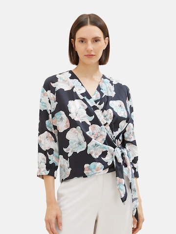 TOM TAILOR Blouse in Blue: front