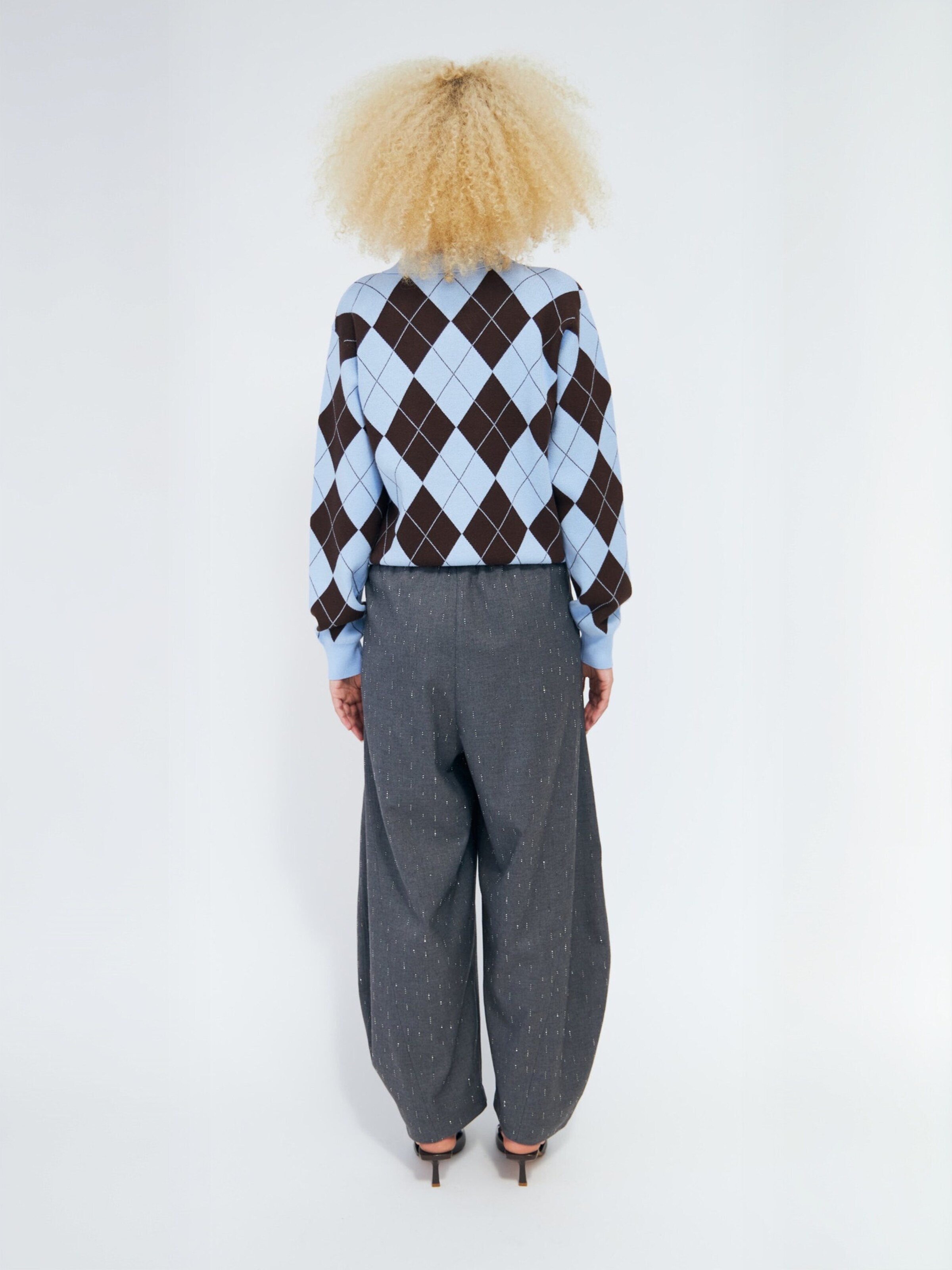 Crās Sweater ' Lovemycras ' in Blue: back