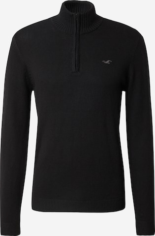 HOLLISTER Sweater in Black: front