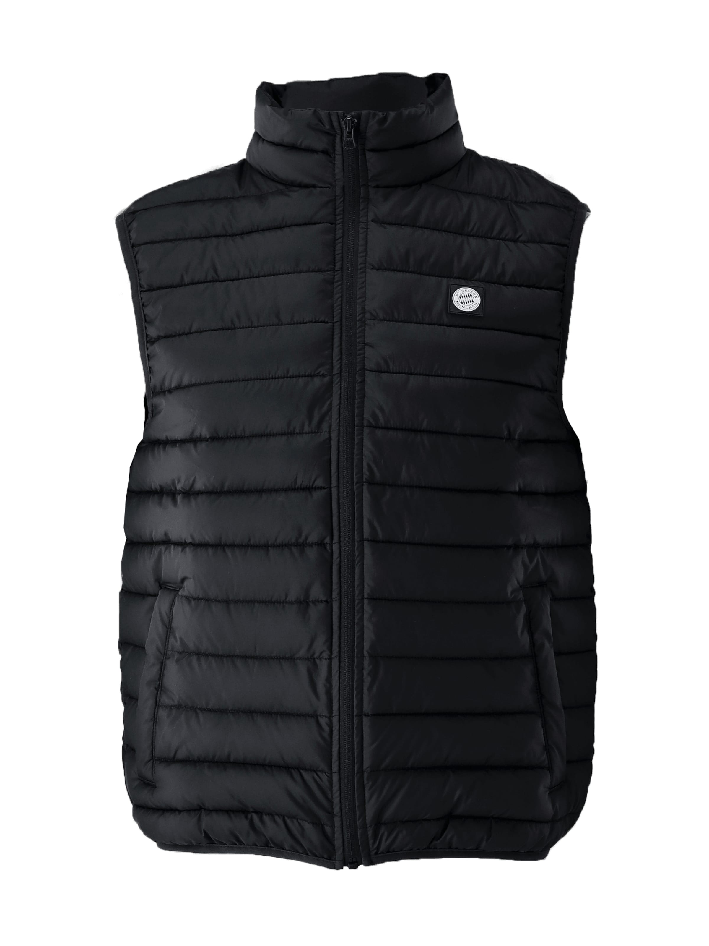 FC BAYERN MÜNCHEN Steppweste in Schwarz: Vorderseite