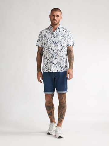 Petrol Industries Regular fit Overhemd 'Noche' in Wit