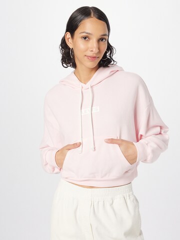 LEVI'S ® Sweatshirt 'Graphic Laundry Hoodie' i rosa: framsida