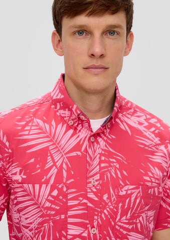 s.Oliver Slim fit Button Up Shirt in Pink