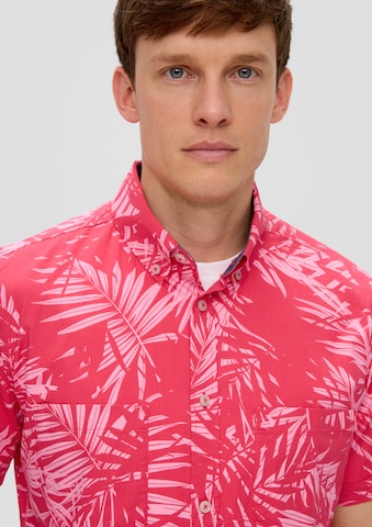 s.Oliver Regular fit Button Up Shirt in Pink
