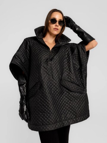 Kimono 'Lace' di mandragora in nero